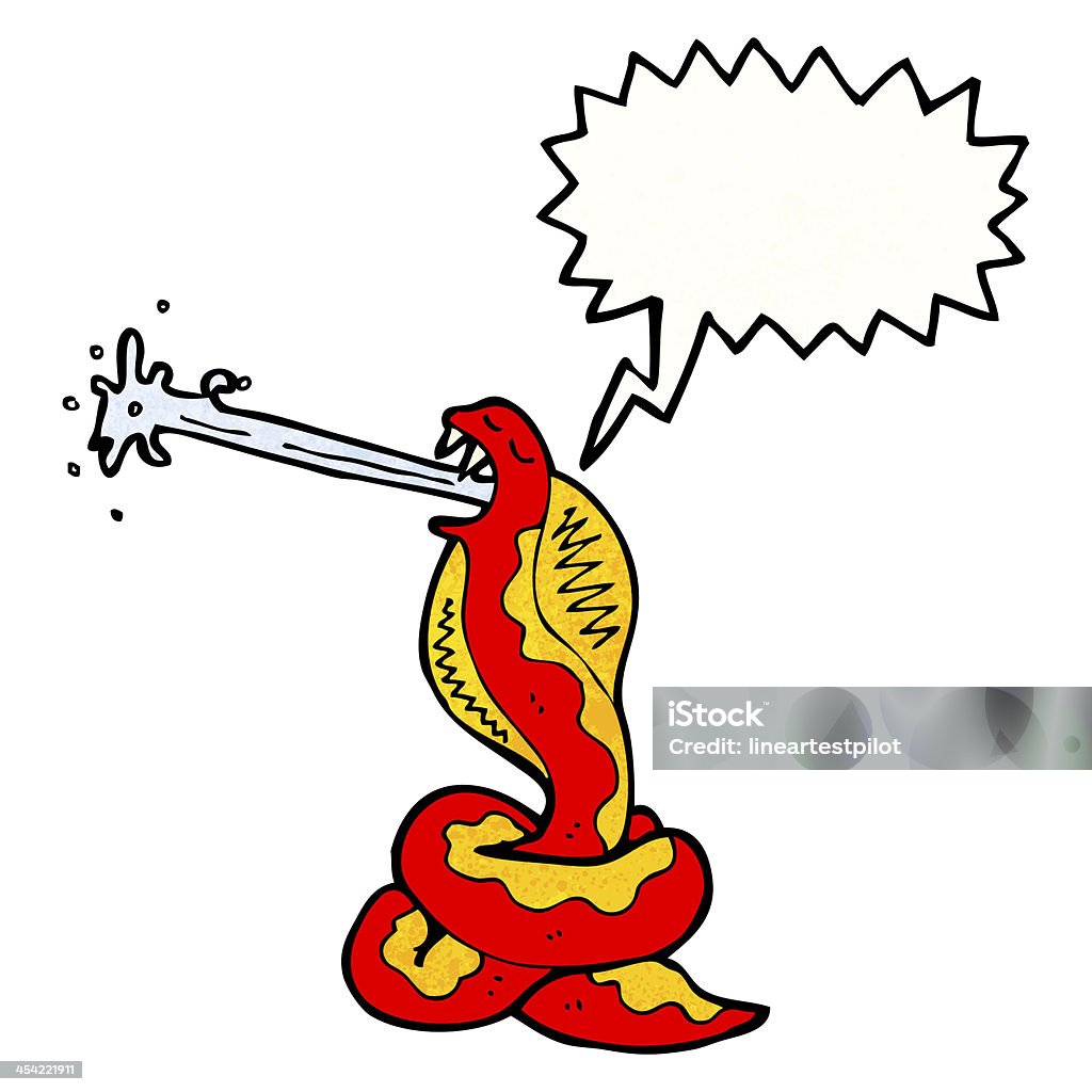 Dessin animé de serpent venimeux - Illustration de Bizarre libre de droits