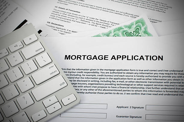 Mortgage Application stock photo