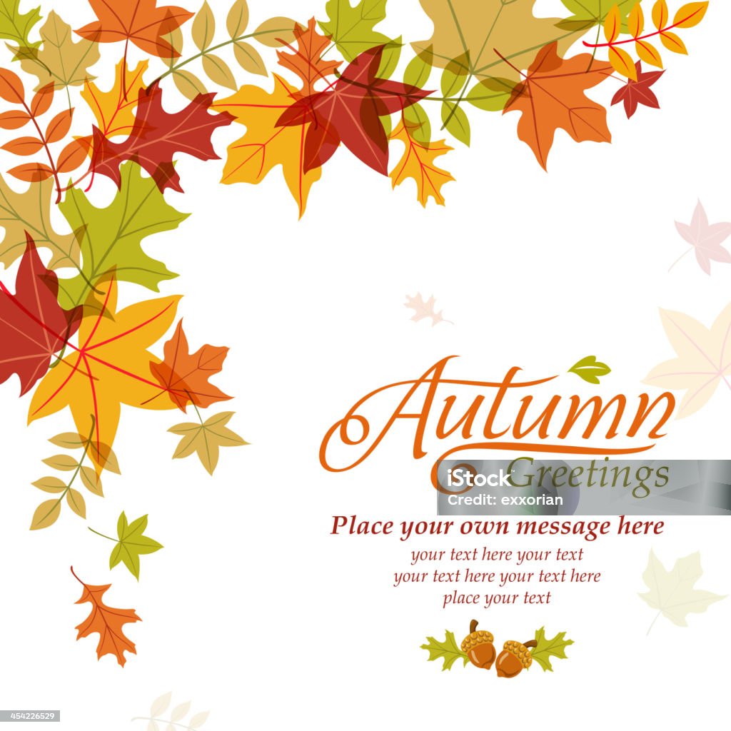 Autunno Poster - arte vettoriale royalty-free di Autunno