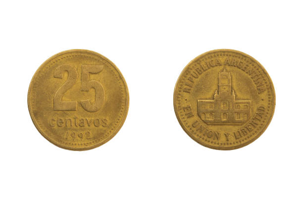 istock Argentinian 25 peso centavos coin 454234143