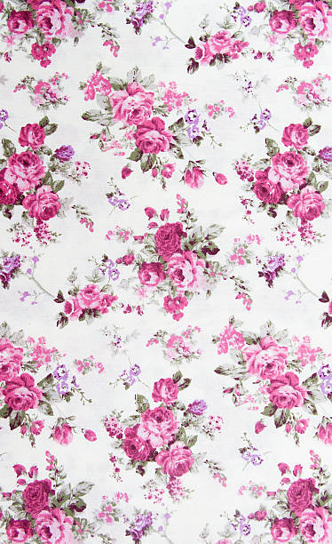 istock Rose bouquet design Seamless pattern on fabric as  background 454235319