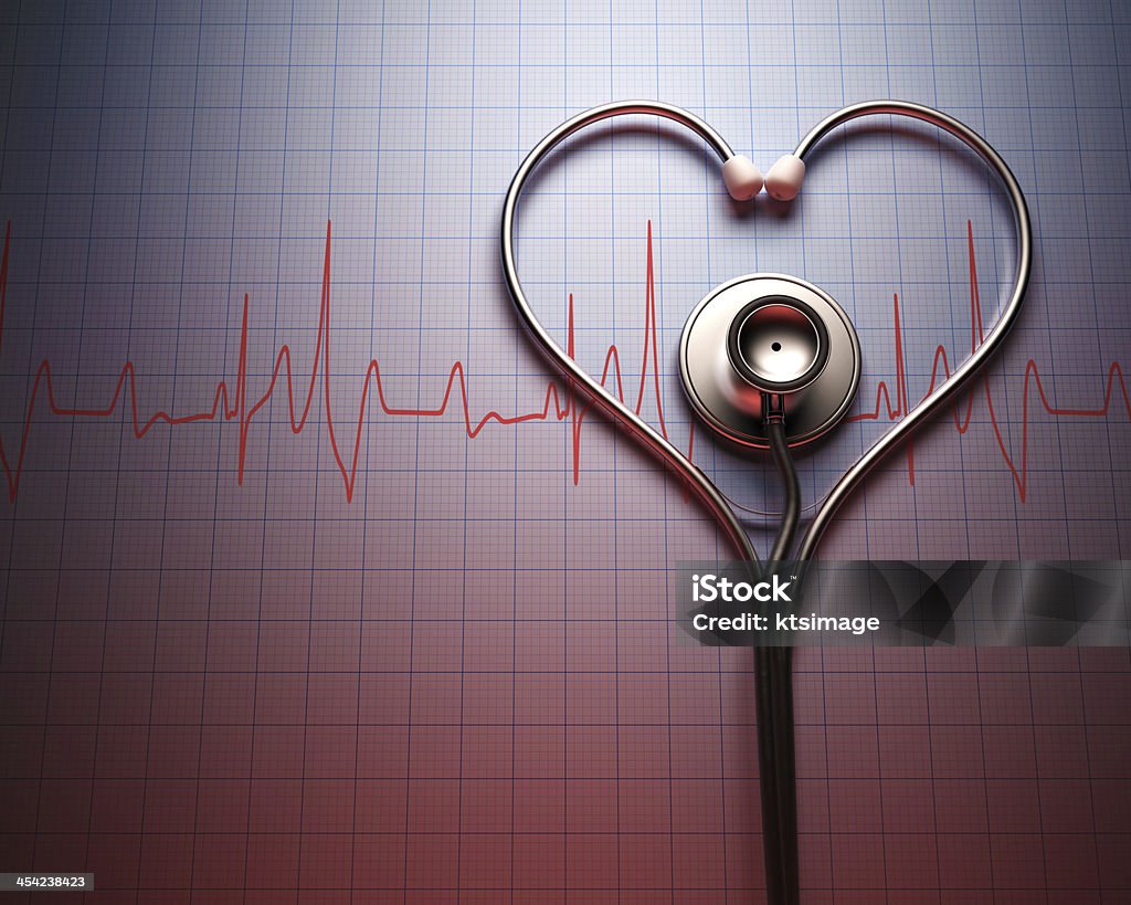 Stéthoscope en forme de cœur - Photo de Coeur - Symbole d'une idée libre de droits