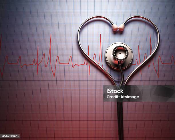 Stethoscope Heart Shape Stock Photo - Download Image Now - Heart Shape, Electrocardiography, Cardiologist