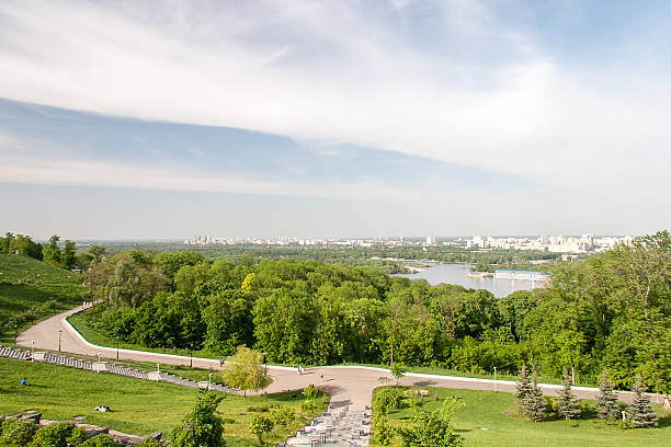 istock Kiev cityscape and Dnieper river, Ukraine 454239481