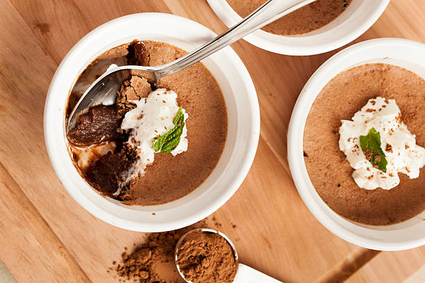 istock Rich Gourmet Homemade Chocolate Mousse Dessert 454241003