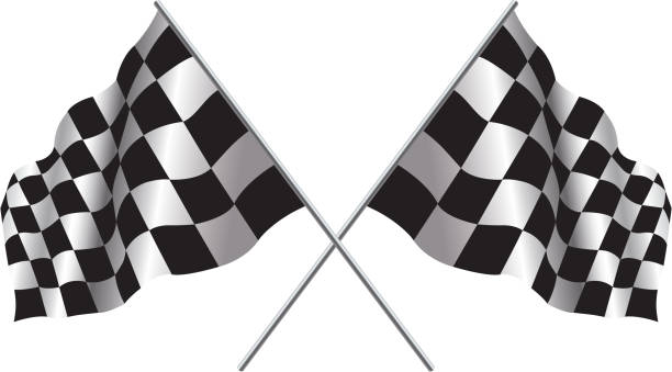 ilustraciones, imágenes clip art, dibujos animados e iconos de stock de comprobador de bandera - checkered flag illustrations