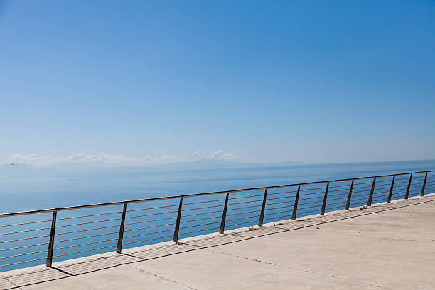 istock magic view from wide terrace over blue ocean 454244741