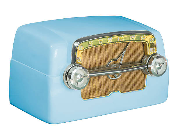 istock Antique Bakelite Tube Radio 07 Blue 454245821