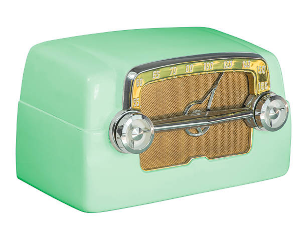 antico bachelite provetta radio 07 verde - green bakelite radio foto e immagini stock