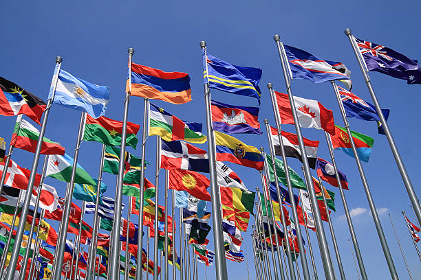 istock British Commonwealth and World national flags 454249433