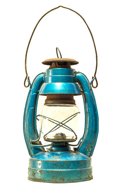 istock Hurricane lamp  isolated on white ground 454249473