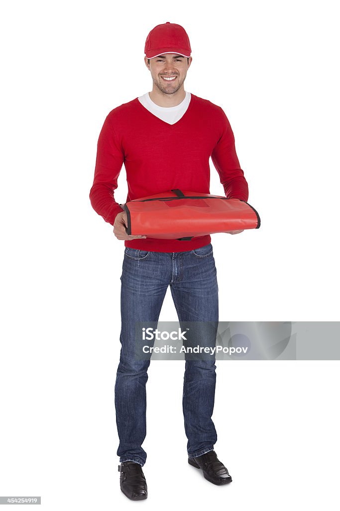 Portrait de livraison de pizzas garçon avec sac thermal - Photo de Adolescent libre de droits