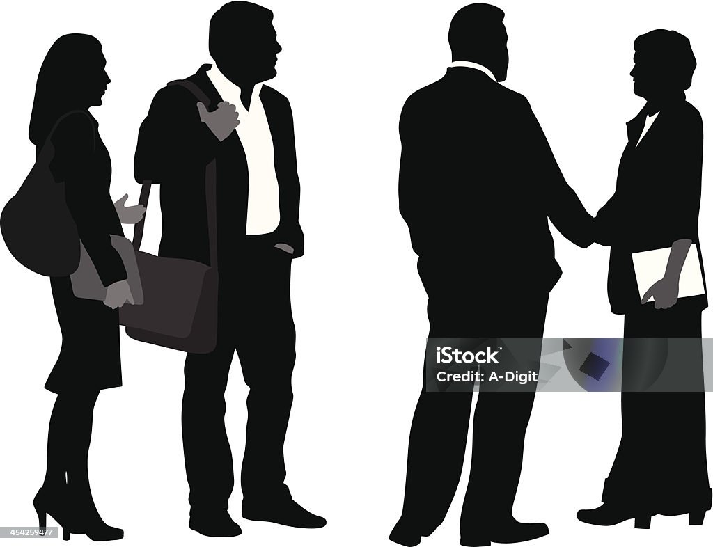 Business Couples A-Digit  Black Color stock vector