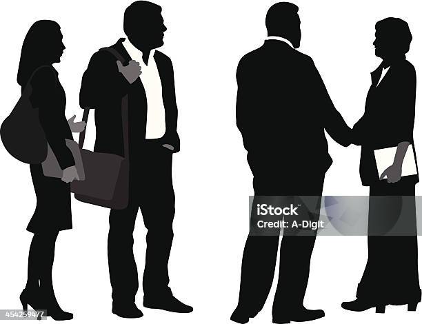 Business Couples Stock Illustration - Download Image Now - Black Color, Business, Businesswoman