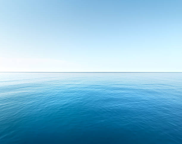 meerlandschaft - horizont über wasser stock-fotos und bilder