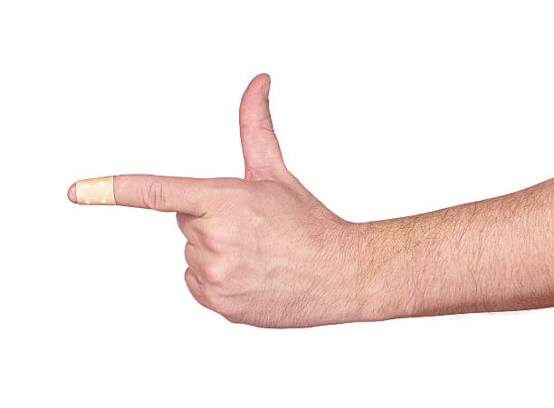 istock hands with band-aid adesive  plaster 454266809