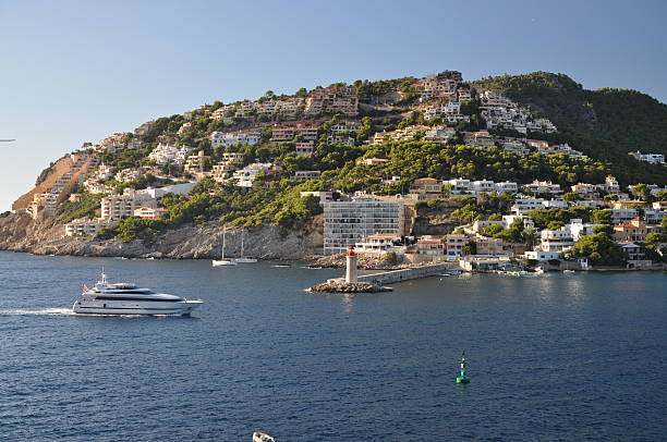 Port d'Andratx, Mallorca - old village in bay of island Mallorca with beautiful coast - Spain