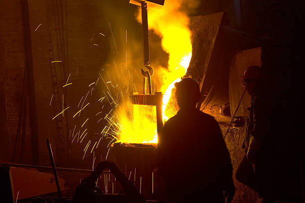 istock Splashing of iron water 454271831