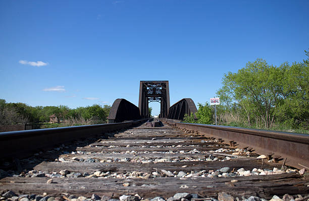 istock Close-up of Train Track and Bridge 454272093