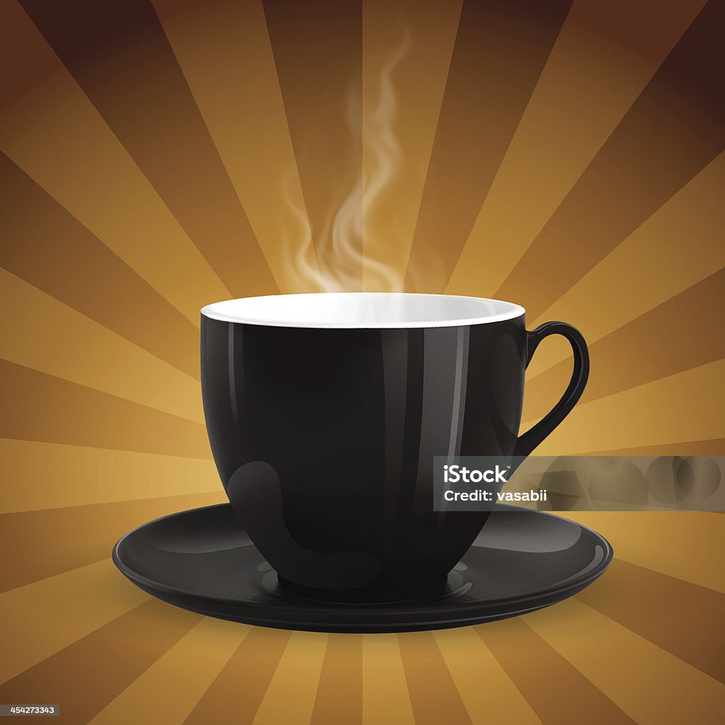 Filiżanka kawy - Grafika wektorowa royalty-free (Kawa - napój)