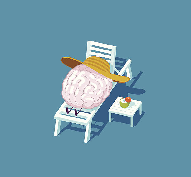 Relaxing vector art illustration