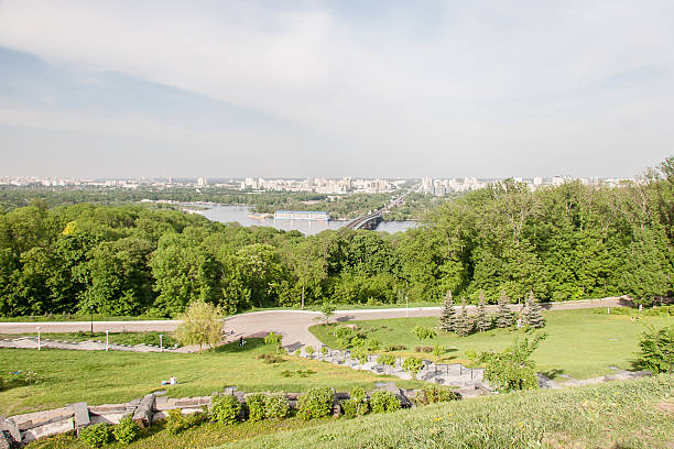 istock Kiev cityscape and Dnieper river, Ukraine 454277009