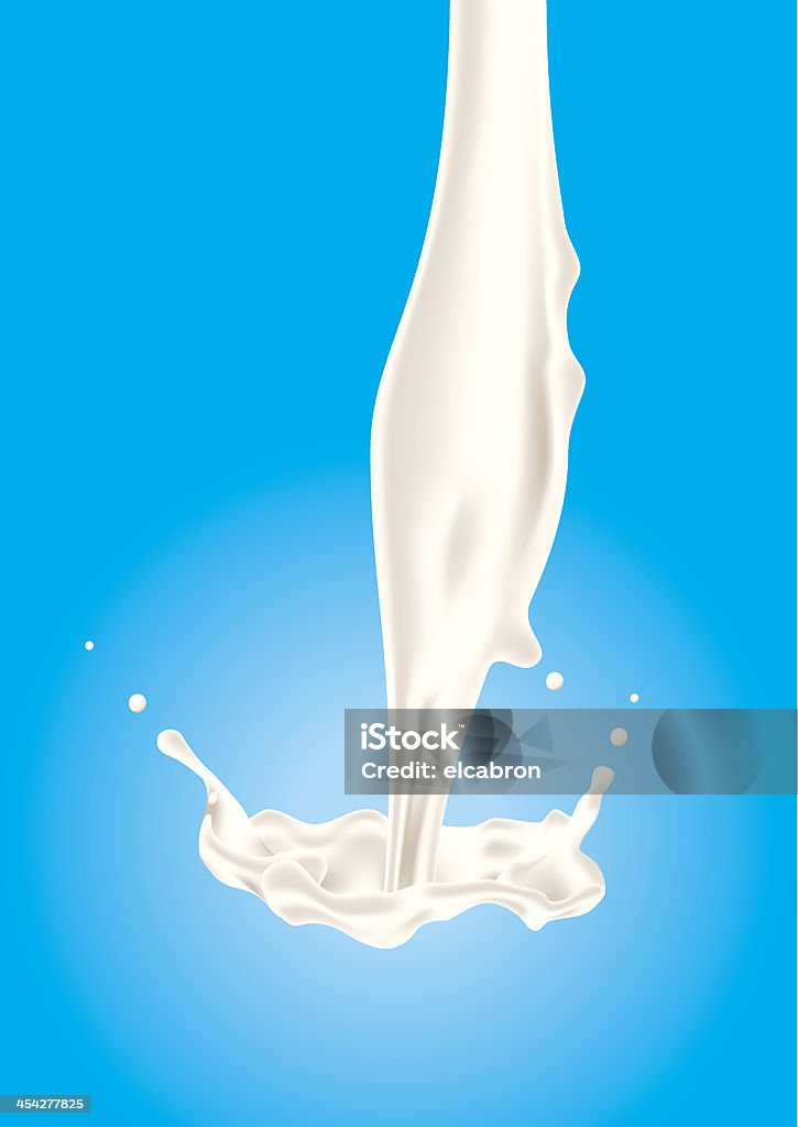 Banho de leite - Vetor de Bebida royalty-free