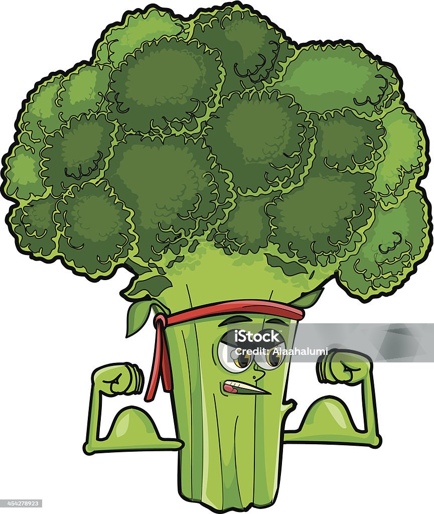 Brocoli - clipart vectoriel de Aliment cru libre de droits