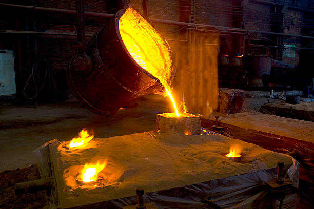 istock Splashing of iron water 454282401