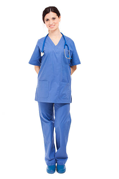 istock Female doctor full length 454282467