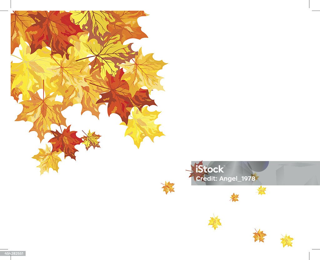 Jesień liście klonu - Grafika wektorowa royalty-free (Abstrakcja)