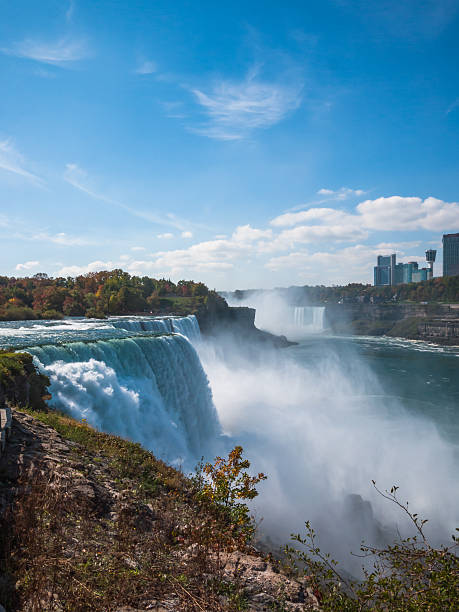 istock The Niagara Falls , USA and Canada border 454288599
