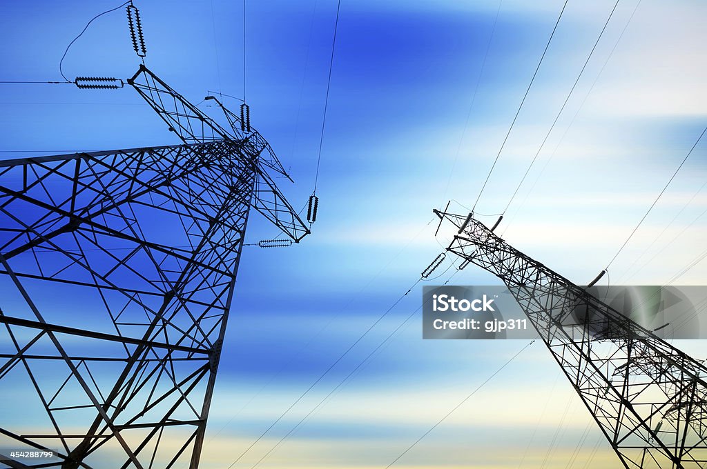 Power tower in the sky background Architecture Stock Photo