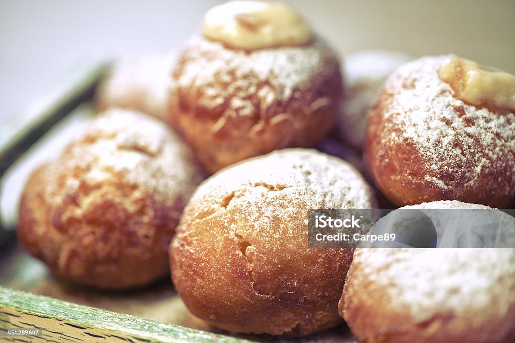 krapfen doghnut with vanilla Baked Pastry Item Stock Photo