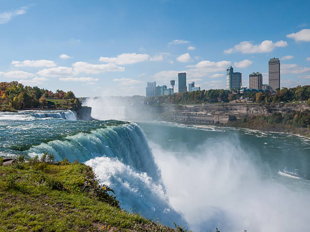 istock The Niagara Falls , USA and Canada border 454294399
