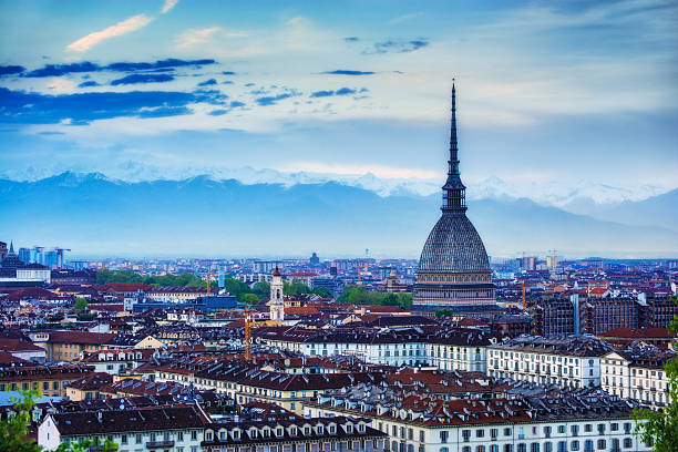 istock Panoramic View of Turin (Torino) at Sunset 454300761