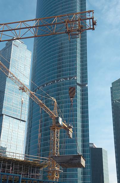 istock View of the construction  office buildings 454305701