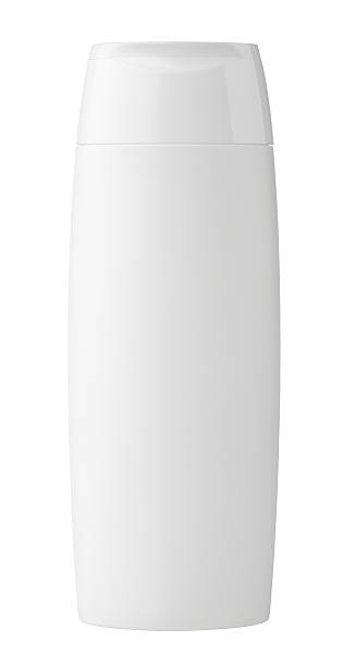 istock White bottle of shampoo 454306645