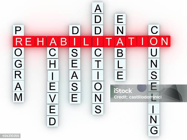 Rehabilitation Medical Message Concept Stock Photo - Download Image Now - Backgrounds, Healthcare And Medicine, Horizontal