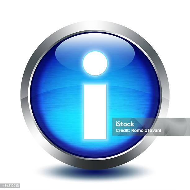 Azul Cristal Botón De Información Foto de stock y más banco de imágenes de Símbolo de información - Símbolo de información, Ícono, Círculo