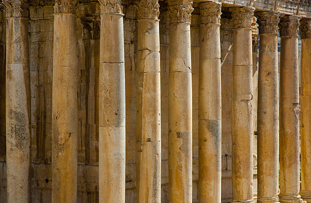 istock Roman columns, Baalbek temple 454312519