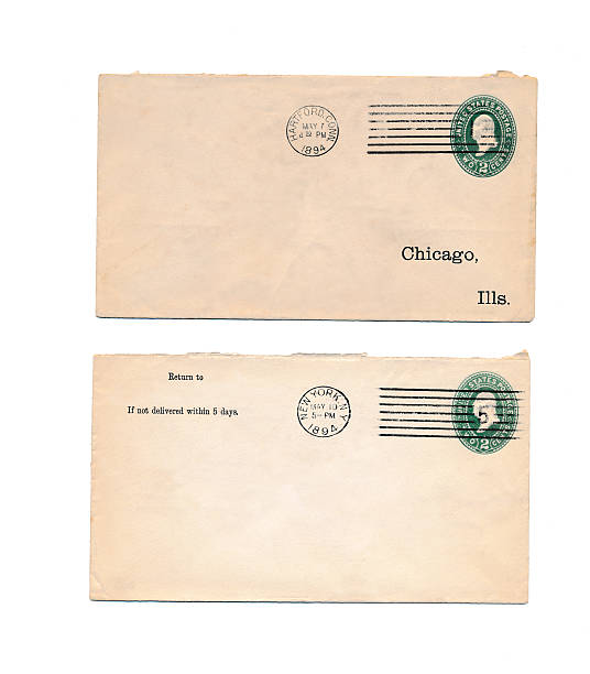 Vintage Envelopes Stock Photo - Download Image Now - Hartford -  Connecticut, 1894, 19th Century Style - iStock