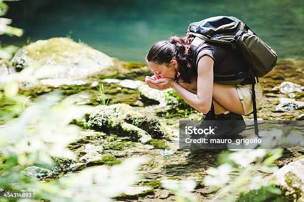 Sapatos De Água Potável De Floresta Brook - Fotografias de stock e mais imagens de 30-34 Anos - 30-34 Anos, 30-39 Anos, 40-49 Anos