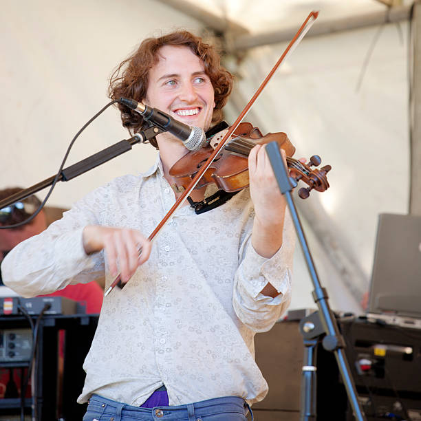 violinista - british culture non urban scene english culture rural scene foto e immagini stock