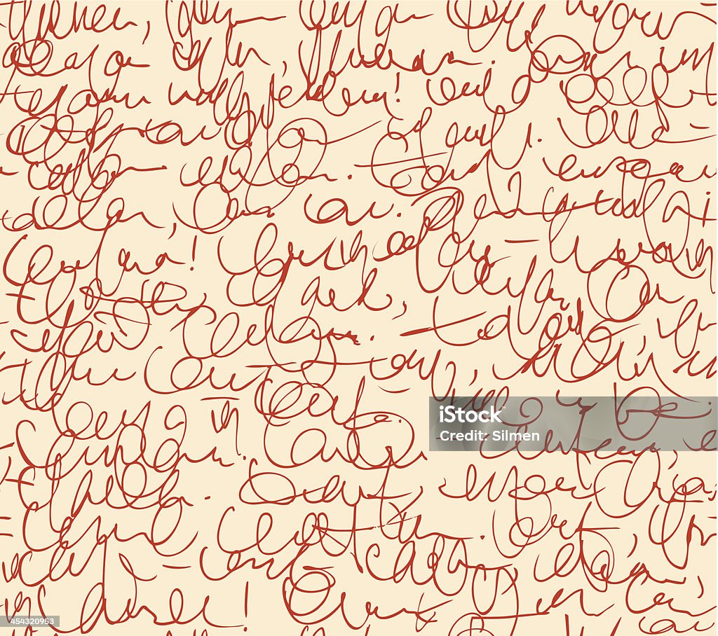 Red Script Back Letter Seamless Pattern Red Script Background Stock Illustration ...