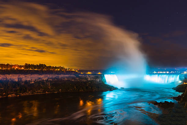 istock The Niagara Falls , USA and Canada border 454322769