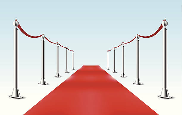 Tapis rouge.  illustration vectorielle.  Isolé - Illustration vectorielle