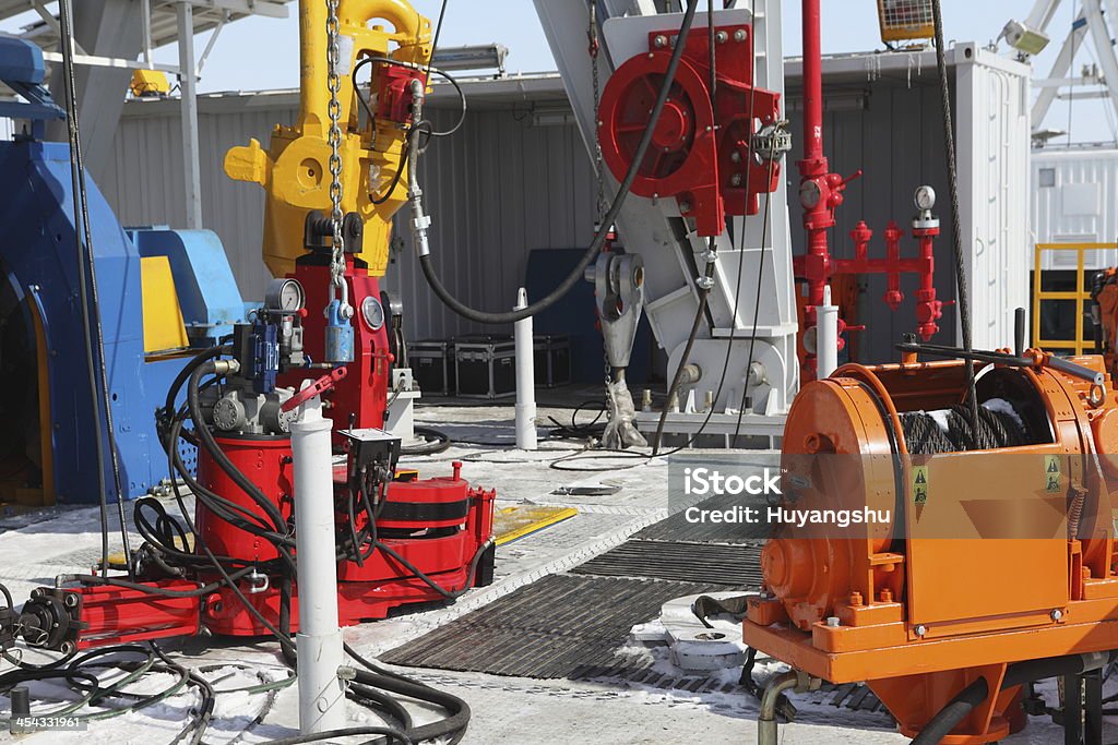 Perfuração de Petróleo - Foto de stock de Armação de Construção royalty-free