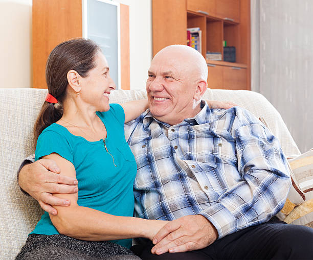 istock Loving mature couple 454336815