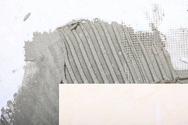 istock Home improvement, renovation tile floor adhesive 454336977